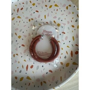 Linen & Clay Earrings Hoop‎ earrings Terracotta